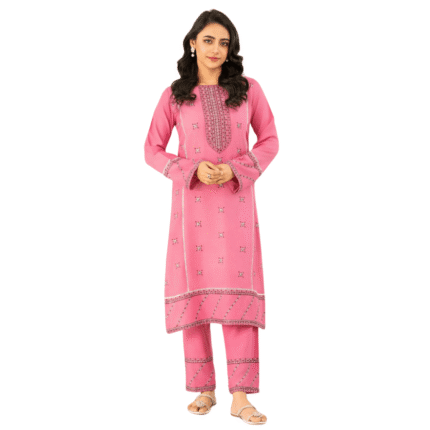 Pakistani Luxury 2pcs Dress Embroidered Pink by Remnant Aster