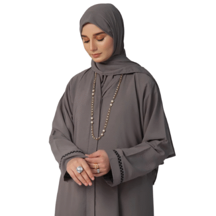 Pakistani Luxury Abaya with Matching Hijab by Ghazal - Tgm Luxe
